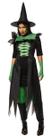 Fantasia Halloween Feminina Bruxa Cher Vestido c/ Cauda Luxo