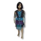 Fantasia Halloween Infantil Bruxinha Melissandre Vestido