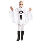 Fantasia Halloween Infantil Menina Poncho de Fantasma com Calça