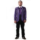 Fantasia Halloween Masculina Uniforme Wandinha Roxo de Luxo