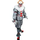 Fantasia Halloween Palhaço It a Coisa de Pennywise Cosplay de Luxo + Máscara Masculina Adulta