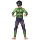 Fantasia Hulk Infantil Original com Máscara e Peitoral - Vingadores - Marvel