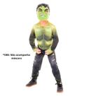 Fantasia Hulk Luxo Com Músculos Infantil Guerra Infinita Vingadores Marve