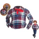 Fantasia Infantil Camisa Flanela C/ lenço Festa Junina Caipira Fantasia Infantil Camisa Flanela C/ lenço Festa Junina Caipira
