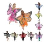 Fantasia infantil de asas de borboleta com máscara para meni