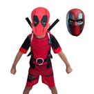 Fantasia Infantil Dead Pool Mochila + 2 Máscaras