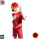 Fantasia Infantil Flash C/ Máscara Super Héroi Tam. G - Novabrink