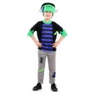 Fantasia Infantil Frankenstein Halloween - Completa com Acessórios