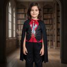 Fantasia Infantil Halloween Dracula - Vampiro para Crianças