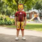 Fantasia Infantil Homem De Ferro - Macacão C/ Máscara Fantasia Infantil Homem De Ferro - Macacão C/ Máscara