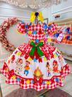 Fantasia Infantil Junino Festa São João Xadrez Vermelho (2404VK)