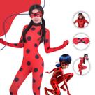 Fantasia Infantil Ladybug Mascara Joaninha Festa