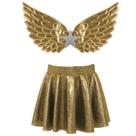 Fantasia Infantil Menina Asa Magica Princesa Saia Menina Brincar Carnaval Bonita Festinha Brilinho Criança Asinha Sainha