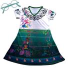 Fantasia Infantil Menina Mirabel Encanto Com Óculos