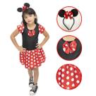 Fantasia Infantil Minnie Vermelha
