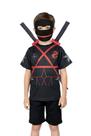 Fantasia Infantil Ninja Com Mochila e Espadas
