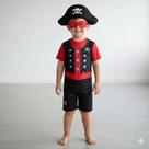 Fantasia Infantil Pirata Com Tapa Olho, Faca, Luneta e Gancho