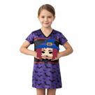 Fantasia Infantil Roupa Bruxa Bruxinha Roxa com Máscara ( dos 2 aos 9 anos )