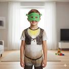 Fantasia Infantil Roupa Ogro Com Máscara Shrek ( dos 12 meses aos 9 anos) Fantasia Infantil Roupa Ogro Com Máscara Shrek ( dos 12 meses aos 9 anos)