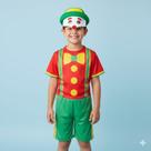 Fantasia Infantil Roupa Palhaço Palhacinho com Máscara ( dos 12 meses aos 7 anos )