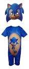 Fantasia Infantil Roupa Sonic Com Máscara E.v.a Realista