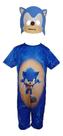Fantasia Infantil Roupa Sonic Com Máscara