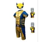 Fantasia Infantil Roupa Wolverine Com Máscara E.v.a