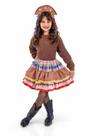 Fantasia Infantil Saia Cangaceira Tutu Festa Junina São João