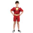 Fantasia Infantil - Shazam Curto - Tamanho P (3 a 5 anos) - 915890 - Sulamericana