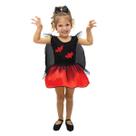 Fantasia Infantil Vestido Bruxinha Morceguinha Brink Model - P M G - 2 a 8 Anos - Halloween Dia Das Bruxas Fantasia Infantil Vestido Bruxinha Morceguinha Brink Model - P M G - 2 a 8 Anos - Halloween Dia Das Bruxas