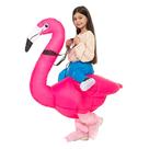 Fantasia inflável de flamingo Ride on para crianças IRETG