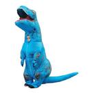 Fantasia Inflável Dinossauro Tiranossauro T Rex Infantil AZUL