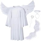 Fantasia Irtysh Kids Angel com asas de penas para meninas de 13 a 14 anos