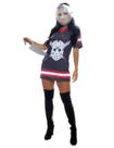 Fantasia Jason Feminino Vestido Adulto com Máscara - Halloween Fantasia Jason Feminino Vestido Adulto com Máscara - Halloween