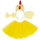Fantasia Jmkcoz Chicken 3D Animal para festa de Natal de Halloween