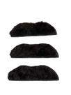 Fantasia Kit 3un Bigode falso preto cheio de Pelúcia adesivo