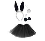 Fantasia Kit Coelha Carnaval Pascoa Cosplay Bicho Halloween