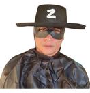Fantasia Kit Zorro Chapéu, Capa E Máscara Carnaval Festa