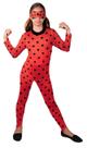Fantasia Ladybug Infantil Original Luxo com Máscara e Ioiô