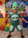 Fantasia Lagartixo PJ Masks para Meninos - Inclui Máscara Fantasia Lagartixo PJ Masks para Meninos - Inclui Máscara