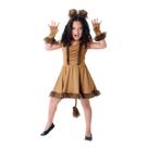 Fantasia Leoa Vestido Infantil Luxo - Carnaval