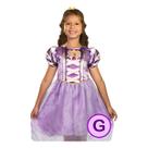 Fantasia Lilás Clássica Princesa Rapunzel Disney Tamanho G
