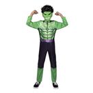 Fantasia: macacão Marvel Hulk, oficial juvenil, verde de Halloween