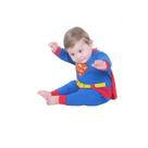 Fantasia Macacão Super Homem Bebê