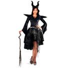 Fantasia Malévola Adulta de Halloween C/Tiara Fantasia Malévola Adulta de Halloween C/Tiara