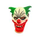 Fantasia Mascara Palhaço verde com sorriso maligno terror
