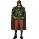Fantasia Masculina Adulta de Carnaval Criativa Arqueiro Verde Medieval de Luxo Alta Qualidade pra Festas