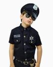 Fantasia Masculina Infantil Policial Completa - Linha Luxo - Festa Fantasy