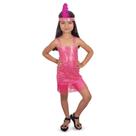 Fantasia melindrosa infantil menina carnaval - brink model -