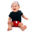 Fantasia Mickey Body Bebê Original Disney Meninos Com Touca